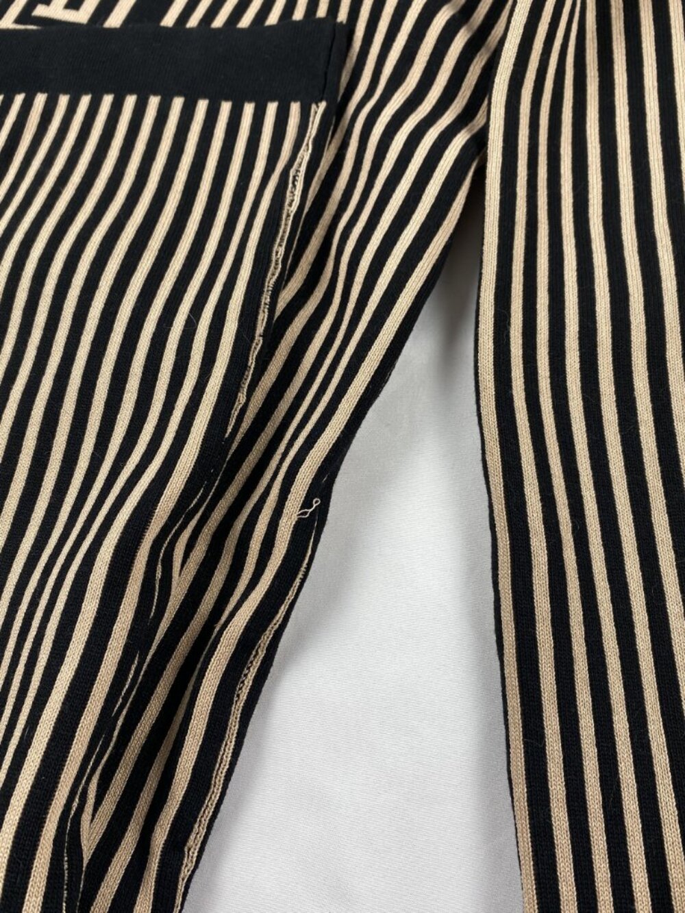 Fashion Nova Womens Black & Beige Geometric Wide-Leg Pants XL Viscose Blend - Picture 4 of 10